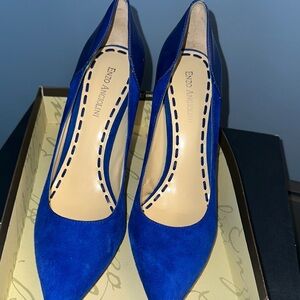 Enzo Angiolini Women's Blue Suede Pumps